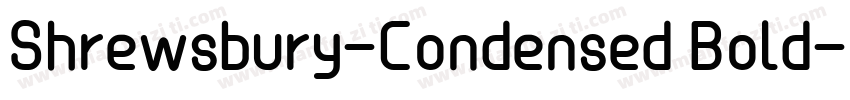 Shrewsbury-Condensed Bold字体转换